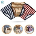 thumbnail image 6 of Deago 2 Pack Washable Dog Diapers Female for Small Medium Dogs, Premium Reusable Leakproof Puppy Diapers Nappies (Brown+Blue, S), 6 of 9