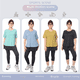 thumbnail image 2 of Camiseta de verano de manga corta holgada de talla grande para correr, yoga, cuello redondo, de secado rápido, transpirable y fina, 2 of 6