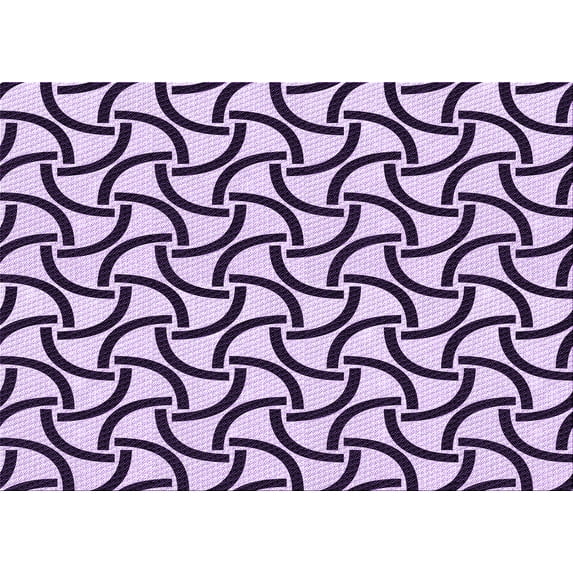 Ahgly Company Indoor Rectangle Patterned Blossom Pink Area Rugs, 8' x 12'