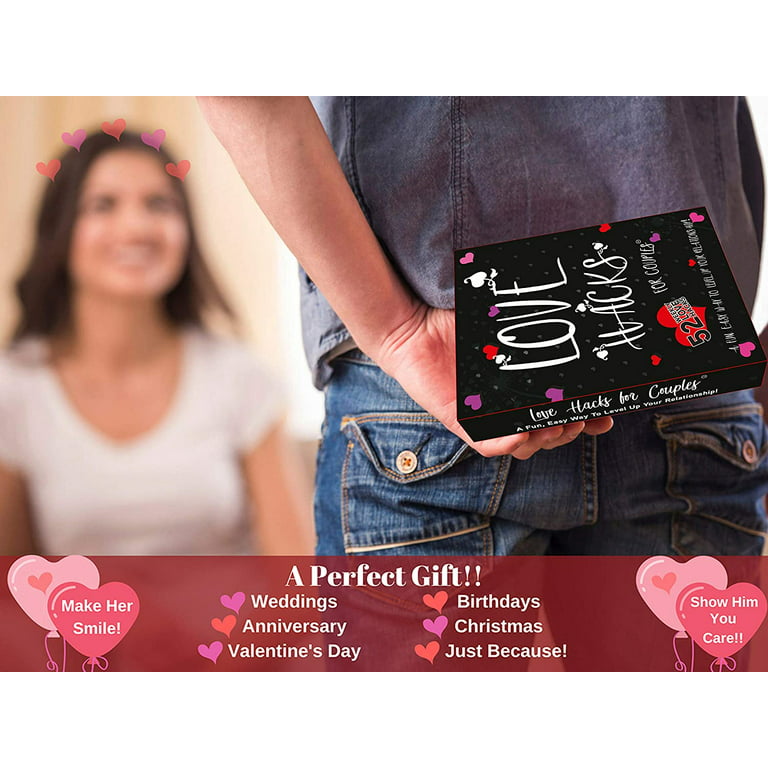 love hacks for couples game -fun valentine gift for couples -action plan  will boost your marriage & relationship promotes romance, intimacy,  connection & love, couples gift
