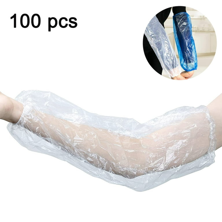 Trade Star Exports Waterproof Arm Sleeves Covers, PVC Arm Protector, Oilproof Oversleeves Protection, Forearm Protector for Cleaning Fish, Car Washing, Painting, Dish