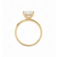 thumbnail image 6 of Cora Jewellery 3CT Oval Moissanite Bridge Diamond Solitaire Engagement Ring For Women, 18K Yellow Gold, 6 of 8