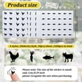 thumbnail image 2 of 2400pcs 4 Styles Black Meal Stickers 0.4 inch Food Choice Sticker Place Card Stickers Carrot/Chicken/Cow/Fish Wedding Indicator Sticker Meal Sticker Decals, 2 of 9