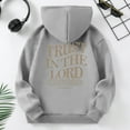thumbnail image 5 of Otqutp Soft Round Neck 2024 for Baby Loves You Hoodies for Girls Letter Print Sweatshirt Oversized Long Sleeve Pullover Top 1-10 Years(Grey,18-24 Months), 5 of 6