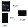thumbnail image 3 of ML2.9-12 - 12Volt 2.9AH, F1 Terminal, Rechargeable SLA AGM Battery, 3 of 7