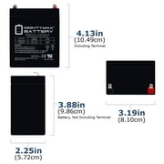12V 2.9AH F1 SLA Replacement Battery Compatible With Leoch LP12-2.9