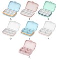 thumbnail image 4 of Naiovety Caja de almacenamiento semanal para medicamentos de viaje, solución práctica y segura para necesidades de medicamentos, Almacenamiento y organización del hogar verde seis cuadrícula, 4 of 6