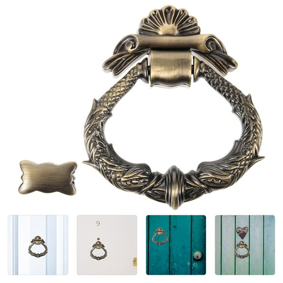 HEMOTON European Style Door Knocker Vintage Metal Door Knocker Household Front Door Knocker