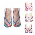 thumbnail image 4 of Adult 3D Pattern Socks Low Cut Ankle Socks Flip Flop Socks for Men Women Fancy Dress Party Socks Novelty Socks, 4 of 9
