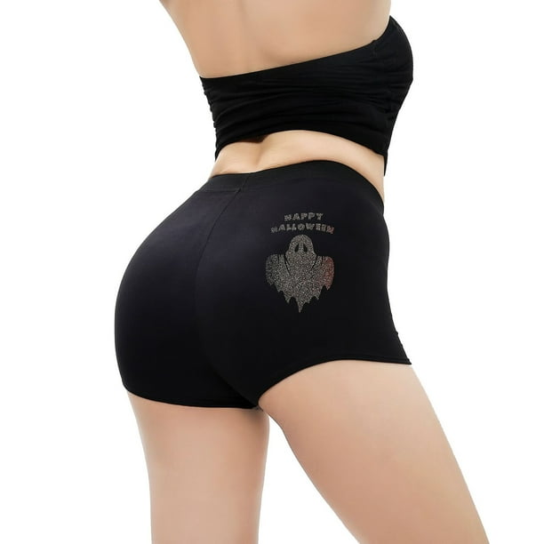 PEASKJP Women's High Waisted Underwear Tummy Control Soft Nylon Stretchy No  Show High Rise Thong Panties, Black S 
