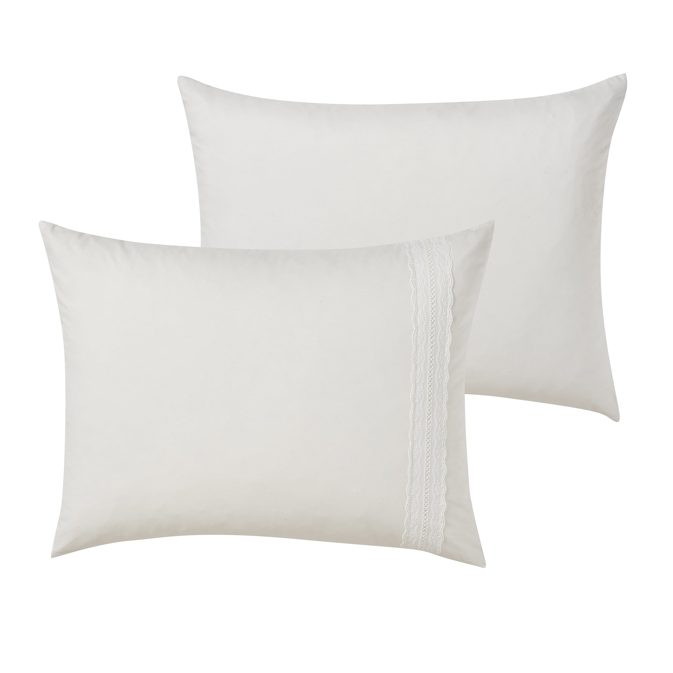 My Texas House Lace Applique 2-Piece Ivory Adult Comforter Set, Twin/Twin XL