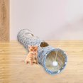 thumbnail image 3 of Tubo de para gatos, plegable con bola que en la foto luminiscencia juguetes para mascotas para correr conejos ocultar rompecabezas hacer , estrella Lunar Yinane Gato Túnel, 3 of 8