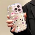 thumbnail image 1 of Popular entre las chicas, Hello Cute Kitty Cat, espejo de maquillaje, funda para teléfono móvil para PC para iPhone 15 14 13 12 Pro max, 1 of 4