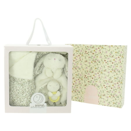 

Animal Adventure® | Little Daydreamers™ | Lilac Lane Collection | 3-Piece Baby Gift Set