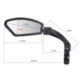 thumbnail image 1 of Espejo retrovisor de bicicleta HD antichoque ajustable rotación de 360 ​​grados, 1 of 5