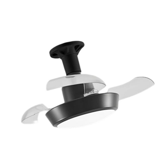 ROZYARD Small Retractable Ceiling Fan Light with Remote Control 3 Lighting Modes