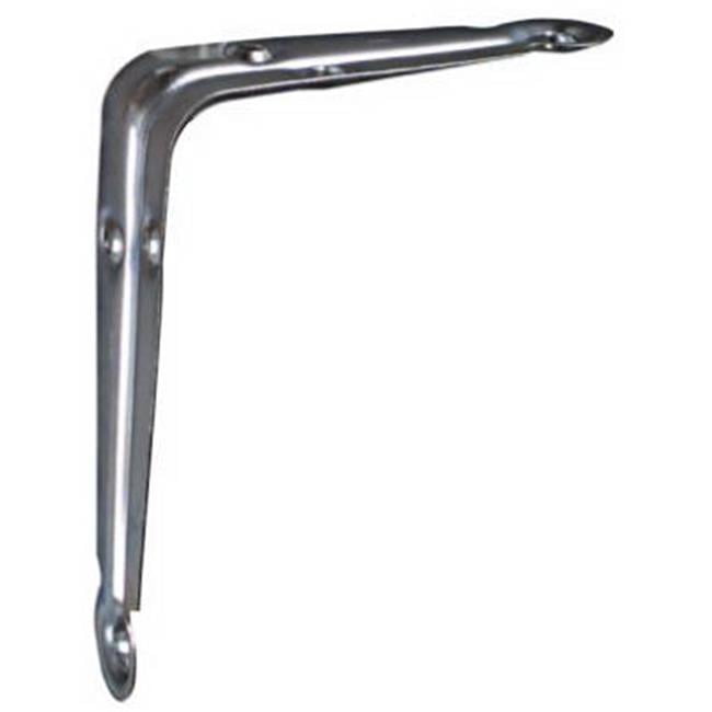 N224444 4 x 5 in. Electro Galvanized Shelf Bracket, Pack Of 10