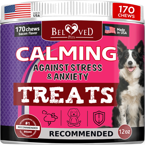 Calming Chews for Dogs & Cats Pet Separation Anxiety Relief Treats