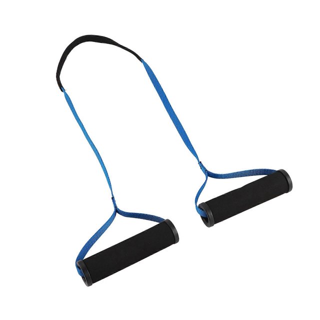 Lightweight and portable neck belt with ergonomic handle for home gym