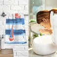 thumbnail image 7 of Yayeee 2 Pack Hand Towels for Bathroom 100% Cotton 16" x 28" Soft Absorbent Kitchen Towel, Blue Sailboats, 7 of 7