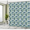 thumbnail image 5 of Ambesonne Tropic Shower Curtain, Summer Pineapples and Leaves, 69"Wx75"L, Sea Blue Multicolor, 5 of 5