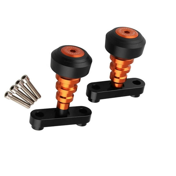 Kieccall CNC Motorcycle Frame Crash Protectors - Anti-Fall Accessories for 125/200/250/390cc Bikes, Shock-Absorbing Accident Shield