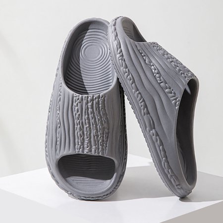 

shuwee Womens Bathroom Shower Slippers Indoor Home Beach Non Slip Sandal Gray 40-41