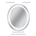 thumbnail image 4 of Dyconn Faucet Edison Tri-Color Oval Round Wall Mounted Backlit LED Bathroom Vanity Mirror with Touch ON/Off Dimmer & Anti-Fog Function (30" W X 36" H), 4 of 6