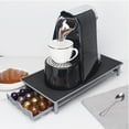 thumbnail image 2 of soporte de metal para cápsulas de café con cajón, 40 unidades, organizador compacto de cápsulas de café, gran capacidad, portátil, para cafeterías en casa (negro), 2 of 5