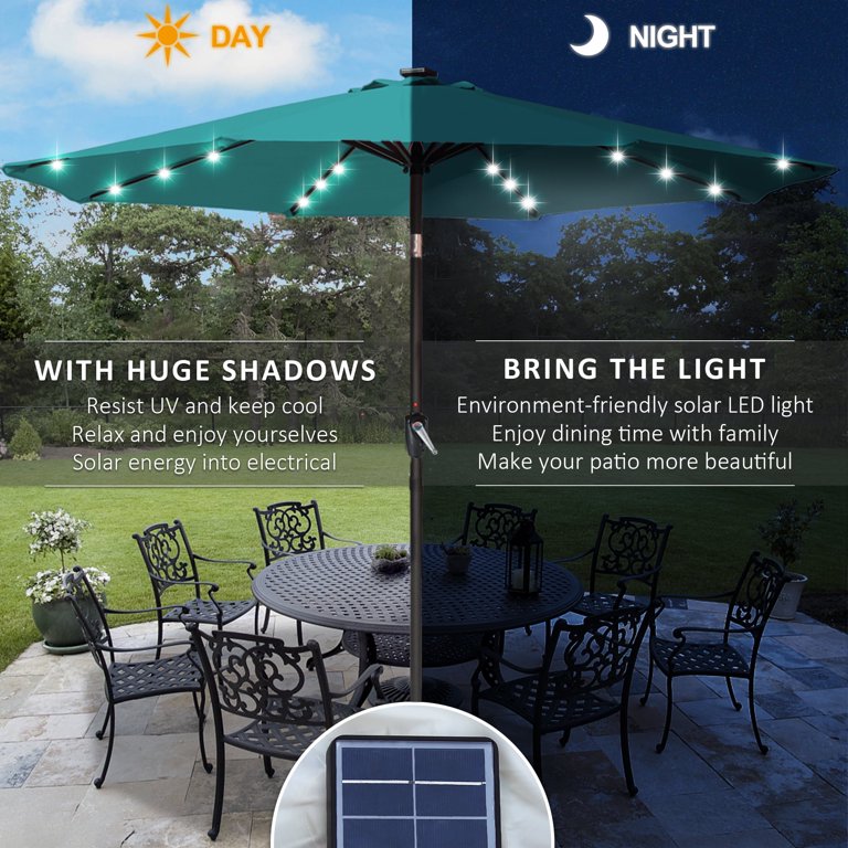 east end patio umbrella base Black Concrete Outdoor Patio Umbrella Base | Paima