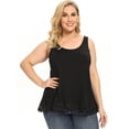thumbnail image 4 of Tank Tops for Women Basic Camisole with Built in Bra Casual Wide Strap Sleeveless Layer Top for Summer, 4 of 6
