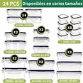 thumbnail image 2 of 24 PCS Contenedores para Alimentos con Tapa,Juego de recipientes de hermético,Juego de Recipientes Hermeticos con Tapa,Plastico,24 etiquetas y marcadores de pizarra,Cocina,Refrigerador,Microondas, 2 of 4