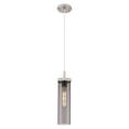 thumbnail image 3 of 471-1P-BK-G471-12SM Innovations Lighting Lincoln - 1 Light Cord Hung Pendant-4.5 Inch Wide and 15.5 Inch Tall-Matte Black Finish-Light Smoke Glass, 3 of 4