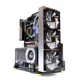 thumbnail image 3 of Gabinete para jugadores ITX MATX ATX, caja para PC de escritorio MOD, estante de marco abierto, refrigerador de agua, chasis para juegos de ordenador, personalidad Vertical DIY, 3 of 4
