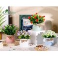 thumbnail image 2 of Flores artificiales Der Rose, paquete de 4 plantas pequeñas de imitación, 2 of 6