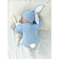 thumbnail image 5 of Okbabeha My First Easter Baby Girl Boy Outfit Newborn Knit Sweater Romper Long Sleeve Pullover Top Sweatshirt Romper Bunny Ear Hats 2Pcs Infant Girl Easter Clothes, 5 of 8