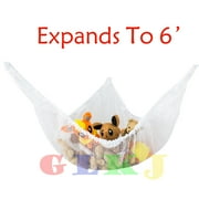 One opening Utility Hammock Net Stuffed Jumbo Storage Organizer New Kids Toys