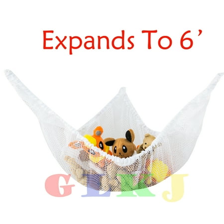 One opening Utility Hammock Net Stuffed Jumbo Storage Organizer New Kids Toys