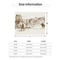 thumbnail image 5 of Uemuo Western Desert Cowboys Printed Throw Blanket for Couch, Fluffy Fuzzy Blankets for Bed, Sofa, Cozy Flannel Faux Fur Blanket-50"x40", 5 of 6
