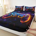thumbnail image 3 of Homewish Modern Gamepad Boys Sheet Sets, Cartoon Game Controller Queen Fitted Sheet, 4pcs, 3 of 7
