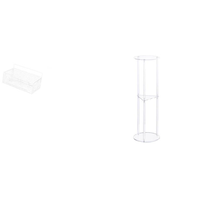 Mesa Auxiliar De Acrílico Para Espacios Pequeños Y Fácil Montaje. Mesita De Noche Transparente Para Oficina, Decoración De Balcón Y Cómoda Ubicación De Bebidas.