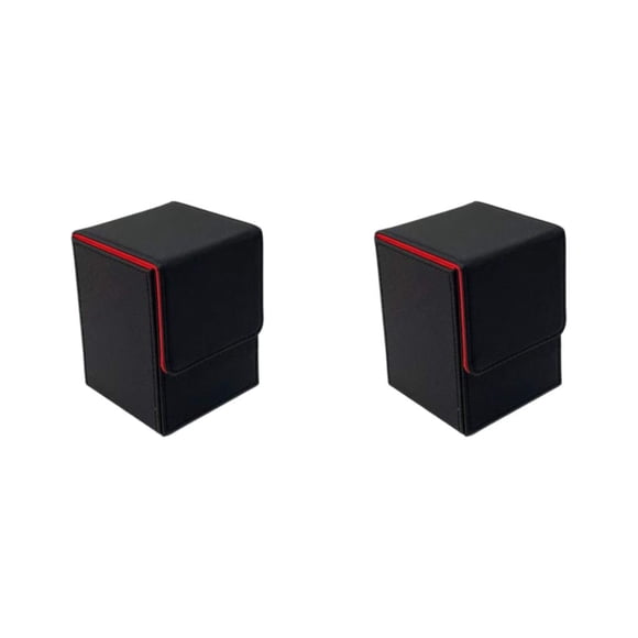 Caja de baraja elegante y moderna Speravity para protección de naipes negro rojo