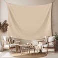 thumbnail image 2 of Khaki Solid Color Large Tapestry for Bedroom Wall Hanging Tapestry, Aesthetics Contemporary Luxury Ceiling Backdrop Tapestries Poster Blanket Wall Decor for Teens Room Living Room Dorm 86" x 104", 2 of 8