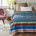 thumbnail image 3 of Mexican Blanket Sarape Picnic Rug Throw Tablecloth Hot Rod For Yoga Party , 120x180cm, 3 of 5