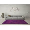thumbnail image 3 of Ahgly Company Indoor Square Abstract Purple Modern Area Rugs, 6' Square, 3 of 4