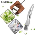 thumbnail image 6 of Stainless Steel Vegetable Shredder 6-Blade Chopped Green Knife Multi-Directional Non-Slip Handle for Scallions Chives Carrots Home Cooking Salad Prep(Silver), 6 of 8