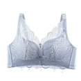 thumbnail image 2 of LOVZFMLL Bras for Women Woman's Solid Color Printing Large Size Ventilate Bra Without Steel Rim Gray S, 2 of 3