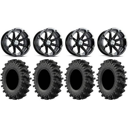 MSA Black Diesel 14 UTV Wheels 28 MotoSlayer Tires Honda Pioneer MSA Black Diesel 14 UTV Wheels 28 MotoSlayer Tires Honda Pioneer