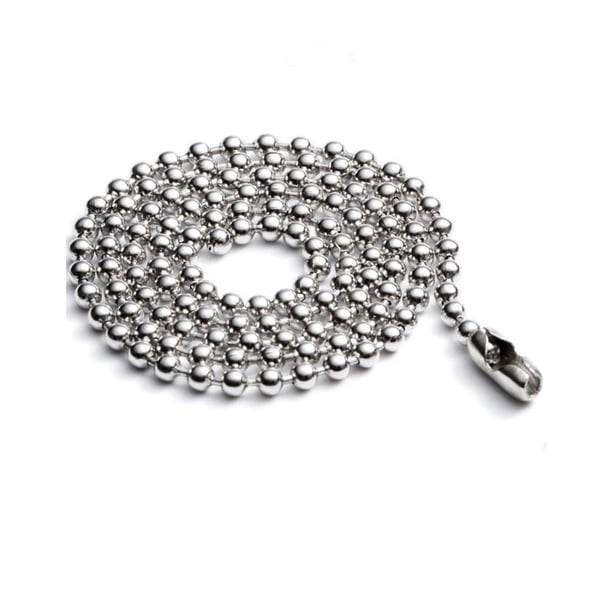 Sonducket Collar de bolas de cuentas de acero inoxidable, fiesta de trabajo, compras, decoraciones de viaje, gargantilla de cadena, joyería personalizada Ropa, zapatos y accesorios Miscelánea Sonducket AP012010-00