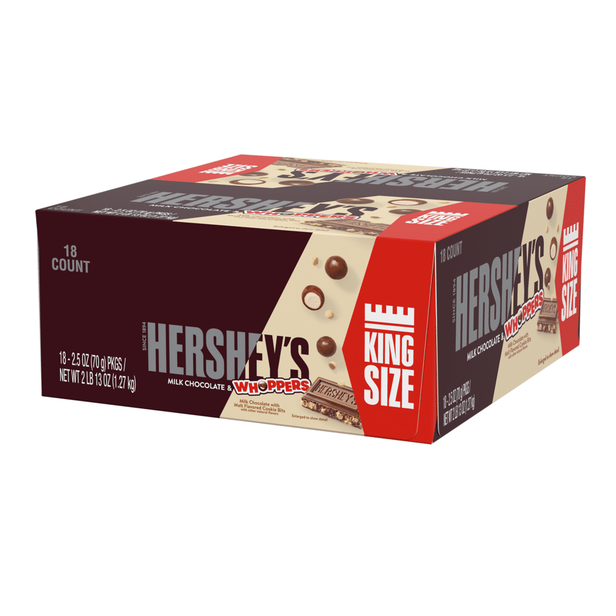 HERSHEY MILK CHOCOLATE WHOPPERS KING SIZE